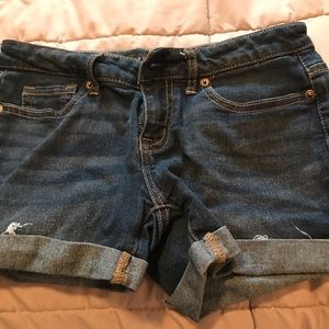 Denim shorts